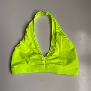 LA Designs Yellow Neon Halter Bralette